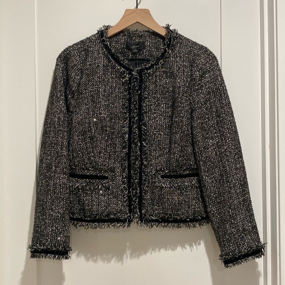 Sparkly black J Crew blazer